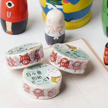 Washi Masking Tape Daruma Game