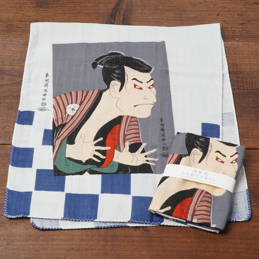 Double gauze hand towel Tenugui Ukiyoe Edobei