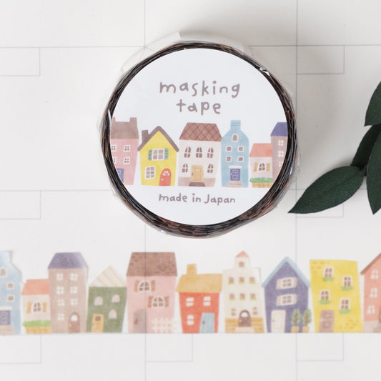 Diecut masking tape 18mm width house