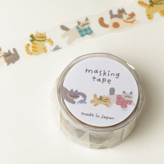 Diecut masking tape 18mm width cat