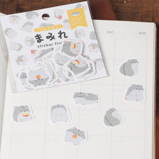 Hamsters Flake Sticker
