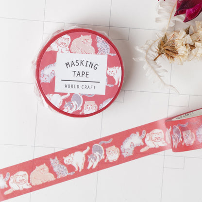 Cats Masking Tape 15mm Width
