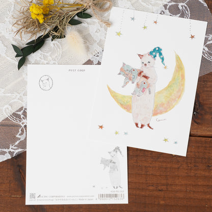 Tocoro Comugi Postcard – Cute Cats and Dreamy Scenes Star