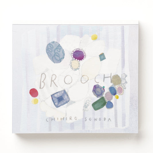Memo pad brooch