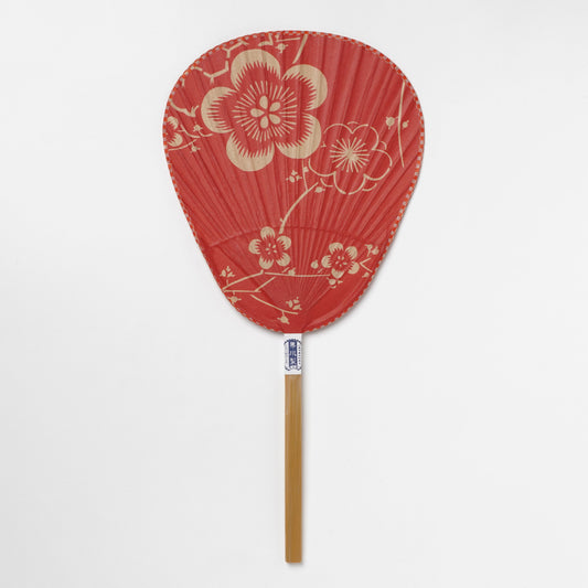 Kurikawa Shoten Uchiwa Fan Plum – Traditional Japanese Paper Fan
