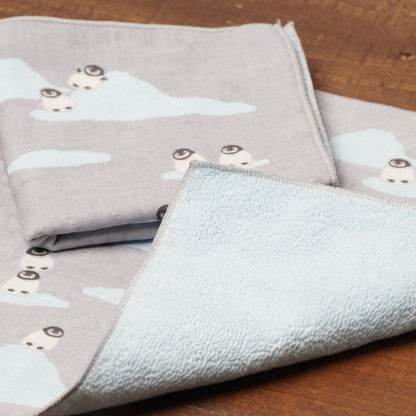 Hamamonyo Semi-Wash Japanese Towel - Penguin