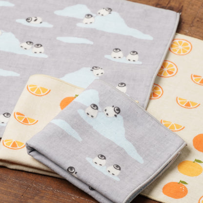 Hamamonyo Semi-Wash Japanese Towel - Penguin