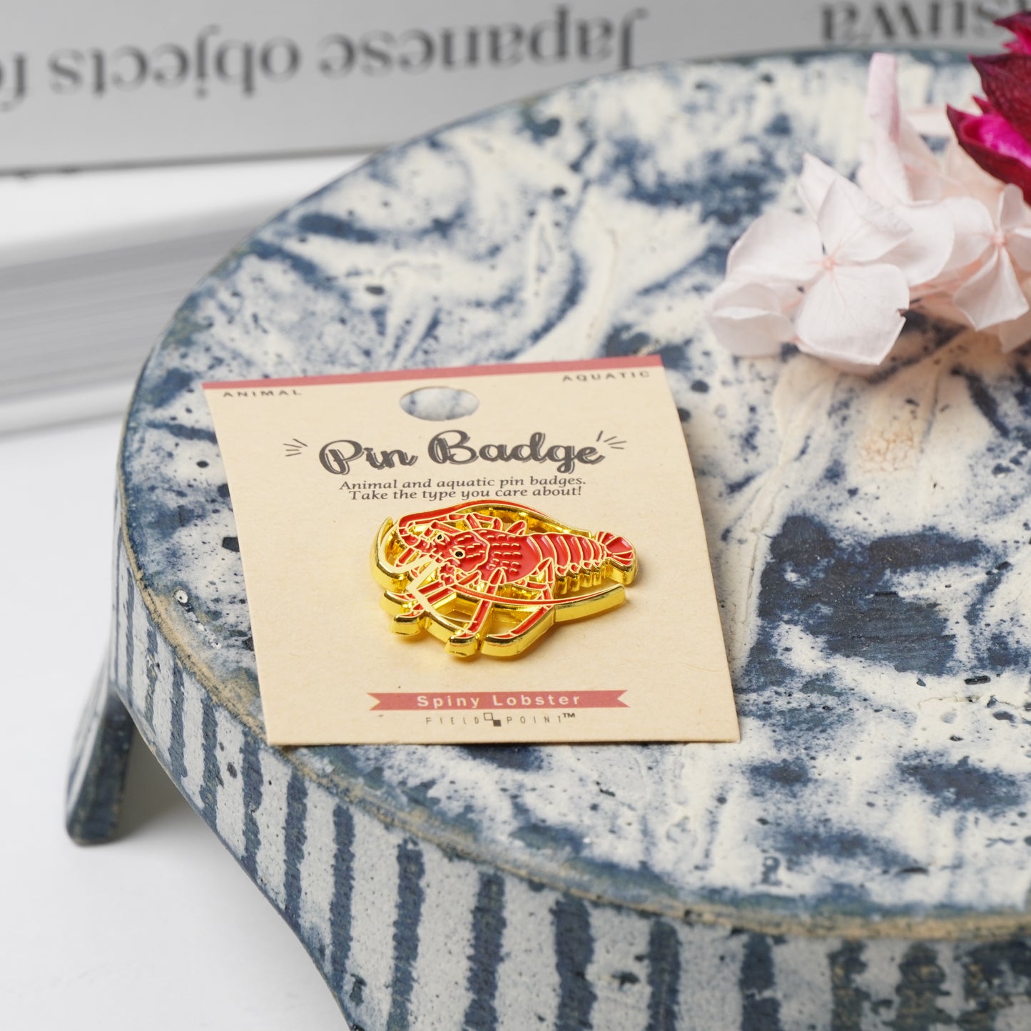 Fun Spiny Lobster Enamel Pin – Unique Ocean Creature