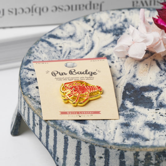 Fun Spiny Lobster Enamel Pin – Unique Ocean Creature
