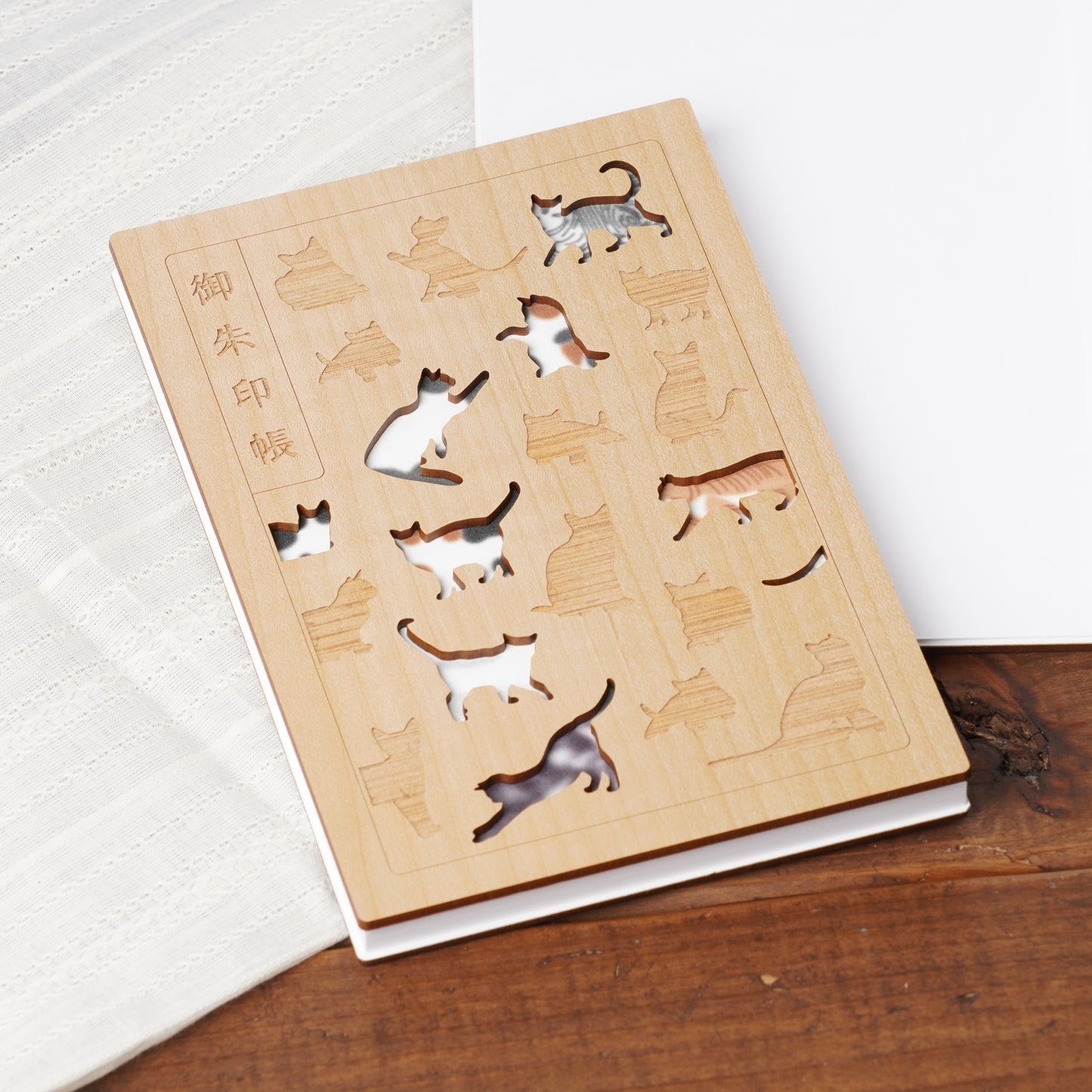 Goshuin stamp book cat