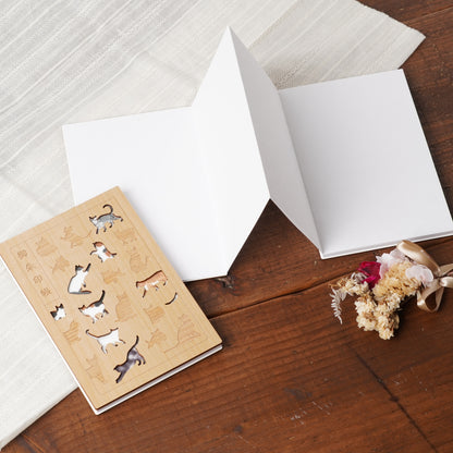 Goshuin stamp book cat