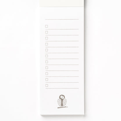 Memo pad owl