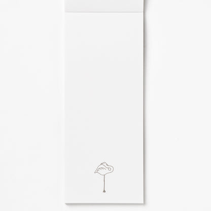 Memo pad flamingo