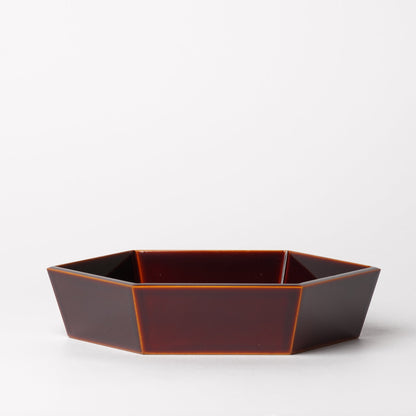 Hida Shunkei Kokeido Hexagon Bowl