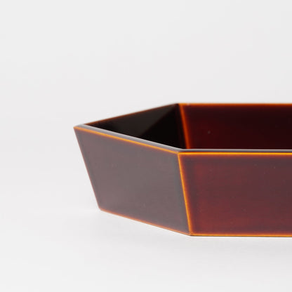 Hida Shunkei Kokeido Hexagon Bowl