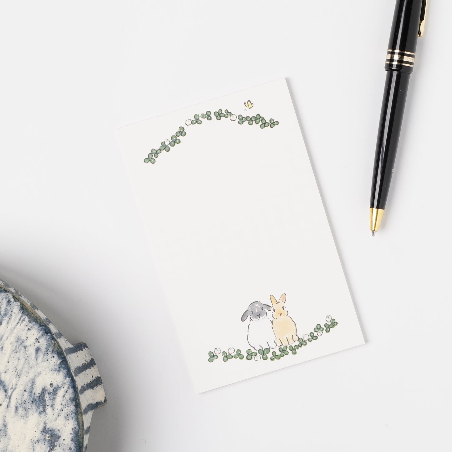 Multi Memo Pad - Rabbit and Flowers