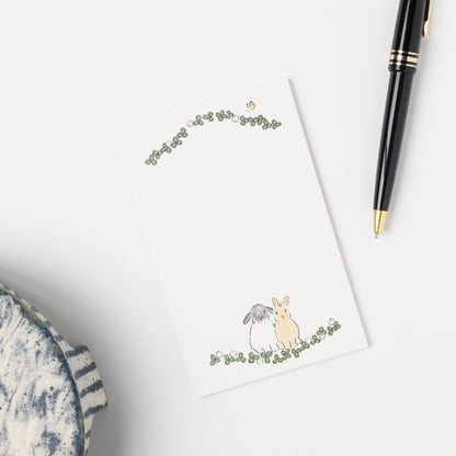 Multi Memo Pad - Rabbit and Flowers
