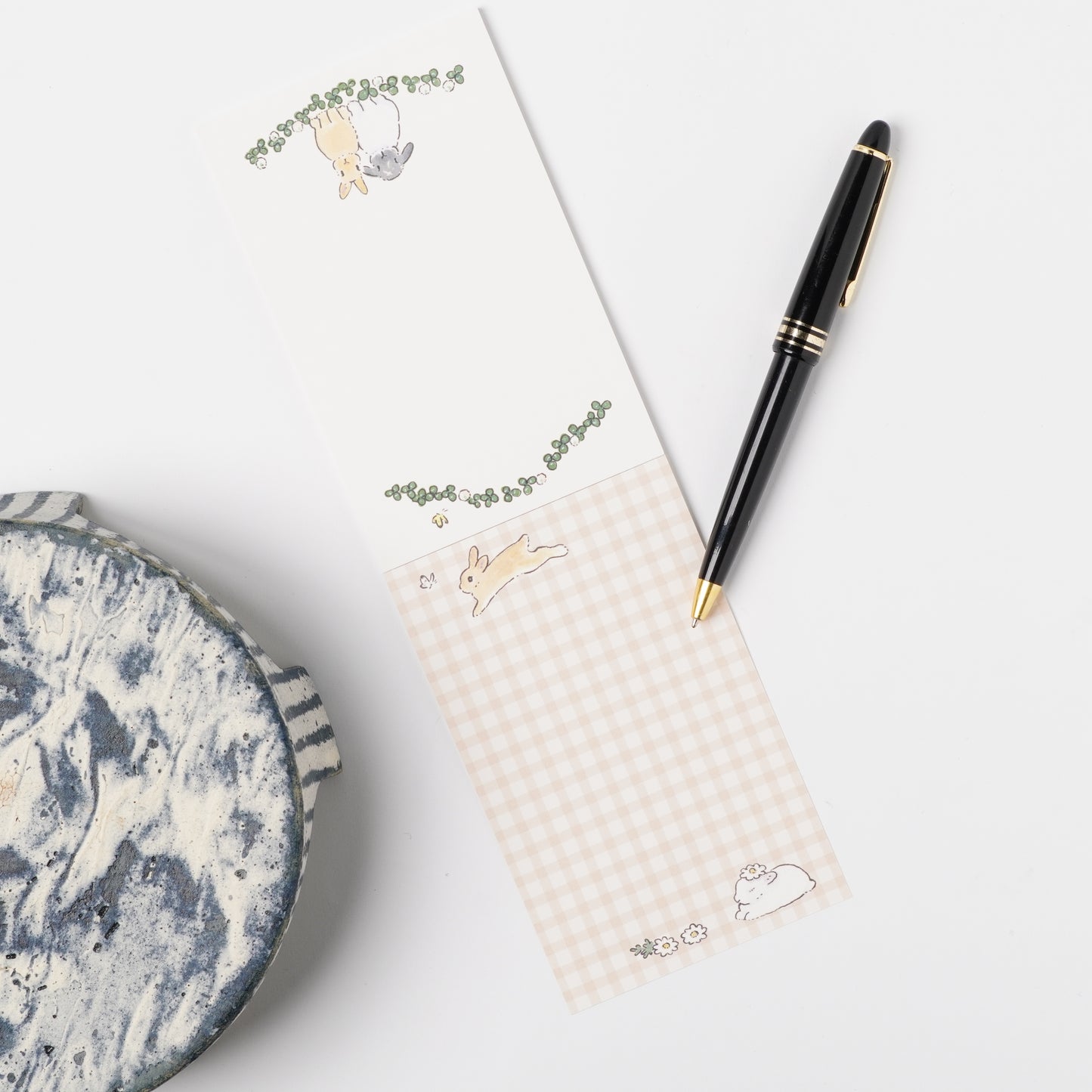 Multi Memo Pad - Rabbit and Flowers