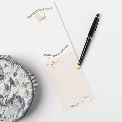 Multi Memo Pad - Rabbit and Flowers