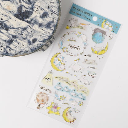 Tocoro Comugi Sticker Sheet - Night Sky