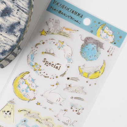Tocoro Comugi Sticker Sheet - Night Sky