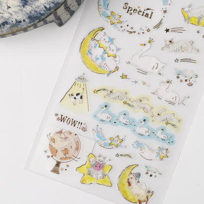 Tocoro Comugi Sticker Sheet - Night Sky
