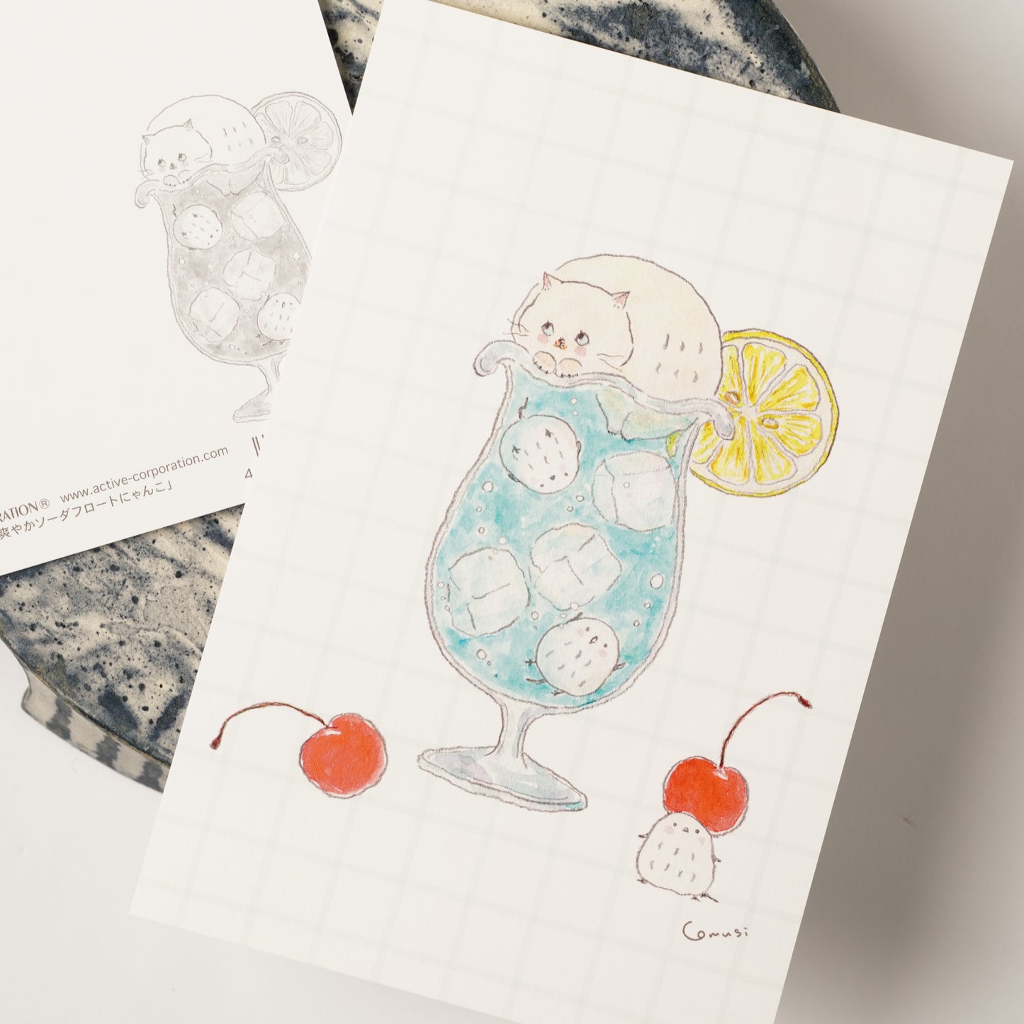 Tocoro Comugi Postcard – Soda Float