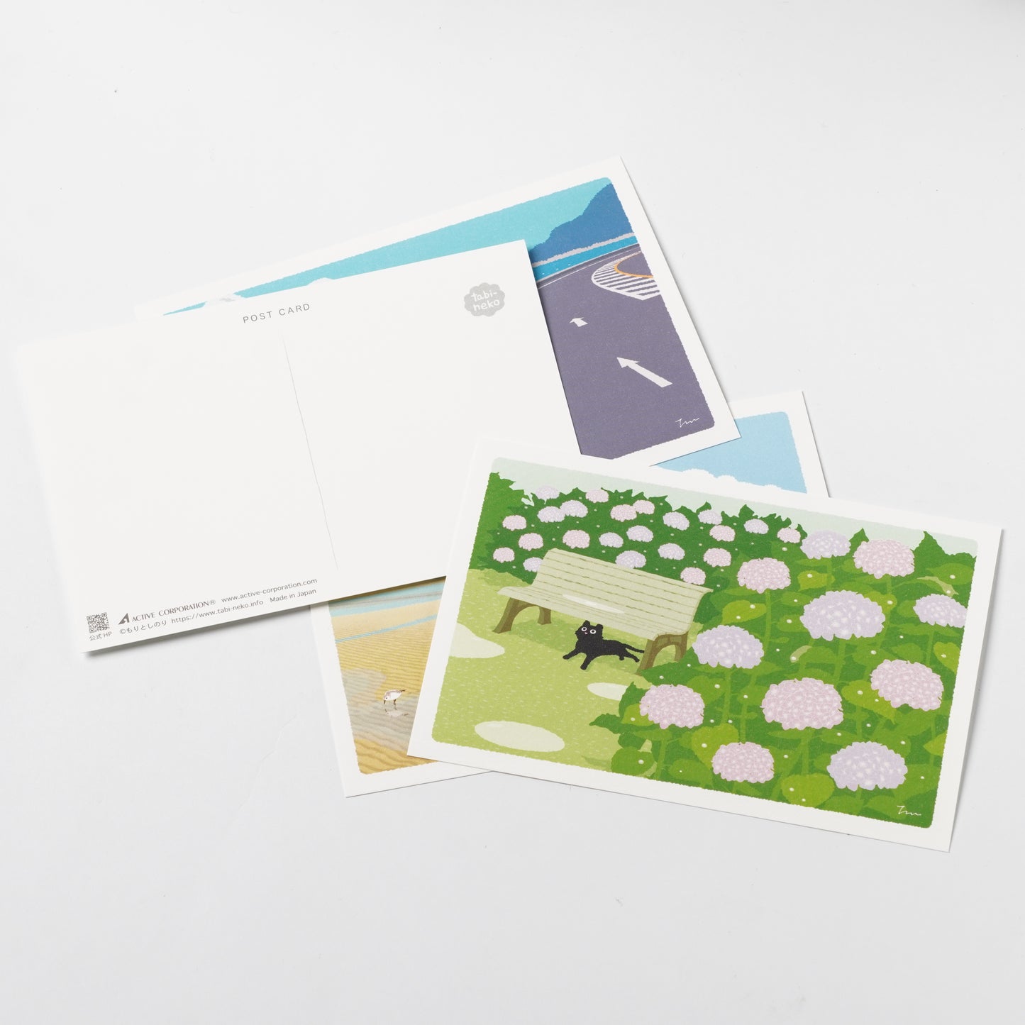 Summer Tabineko Postcard - Flower