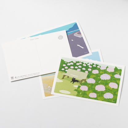 Summer Tabineko Postcard - Flower