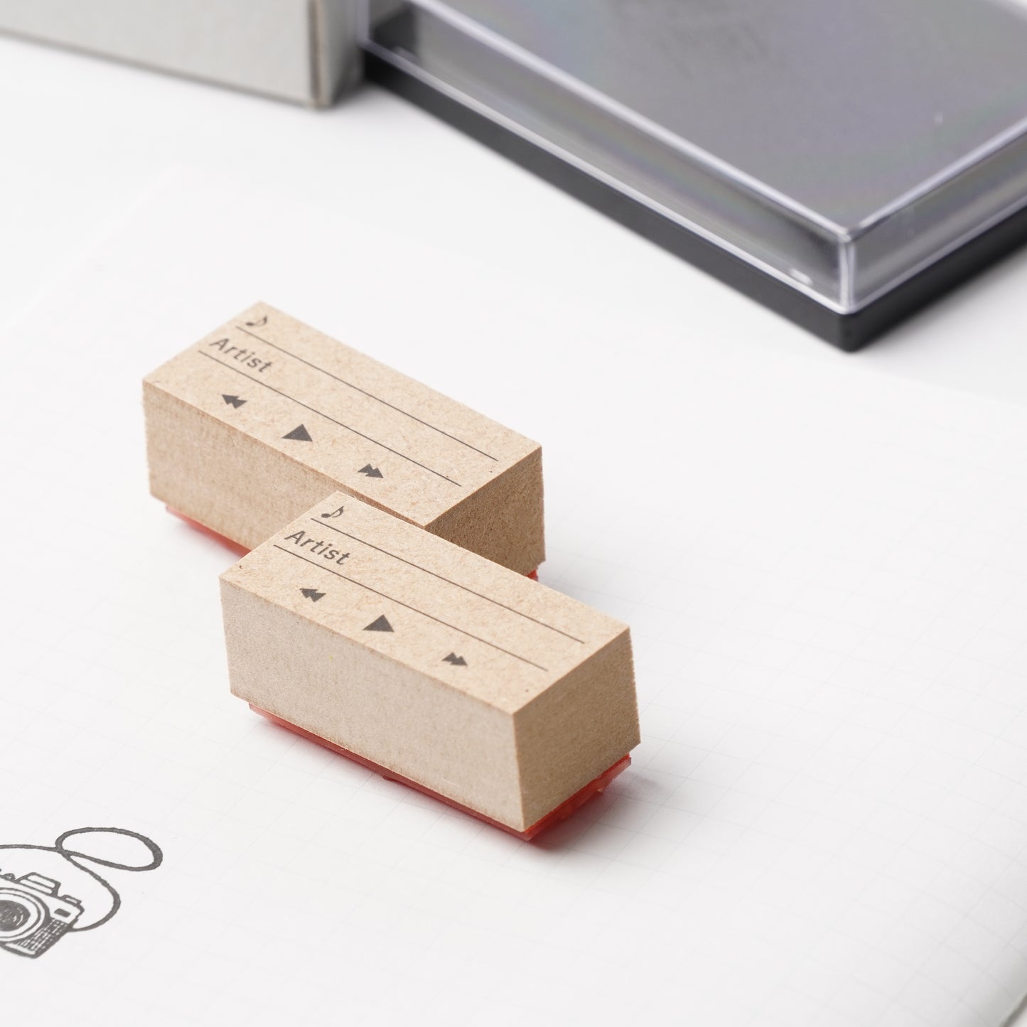 Playlist Planner Stamp - Music Log Rubber Stamp