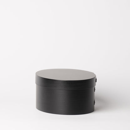 Wooden Oval Box Black S