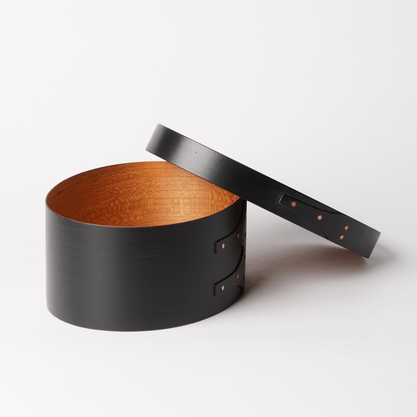 Wooden Oval Box Black S