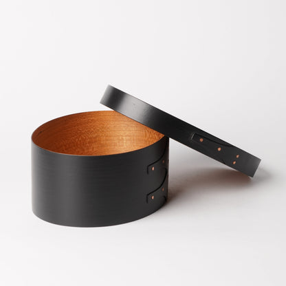 Wooden Oval Box Black S