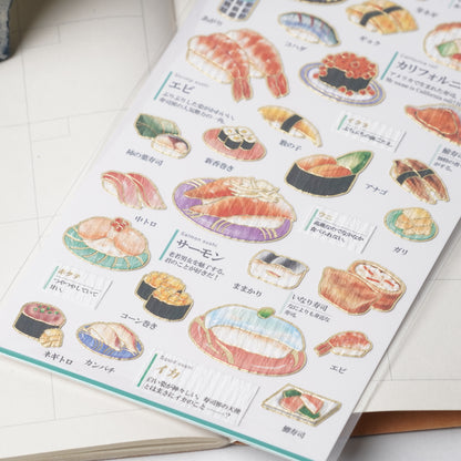 Otona Sticker Series Sushi - Encyclopedia for Grown-Ups
