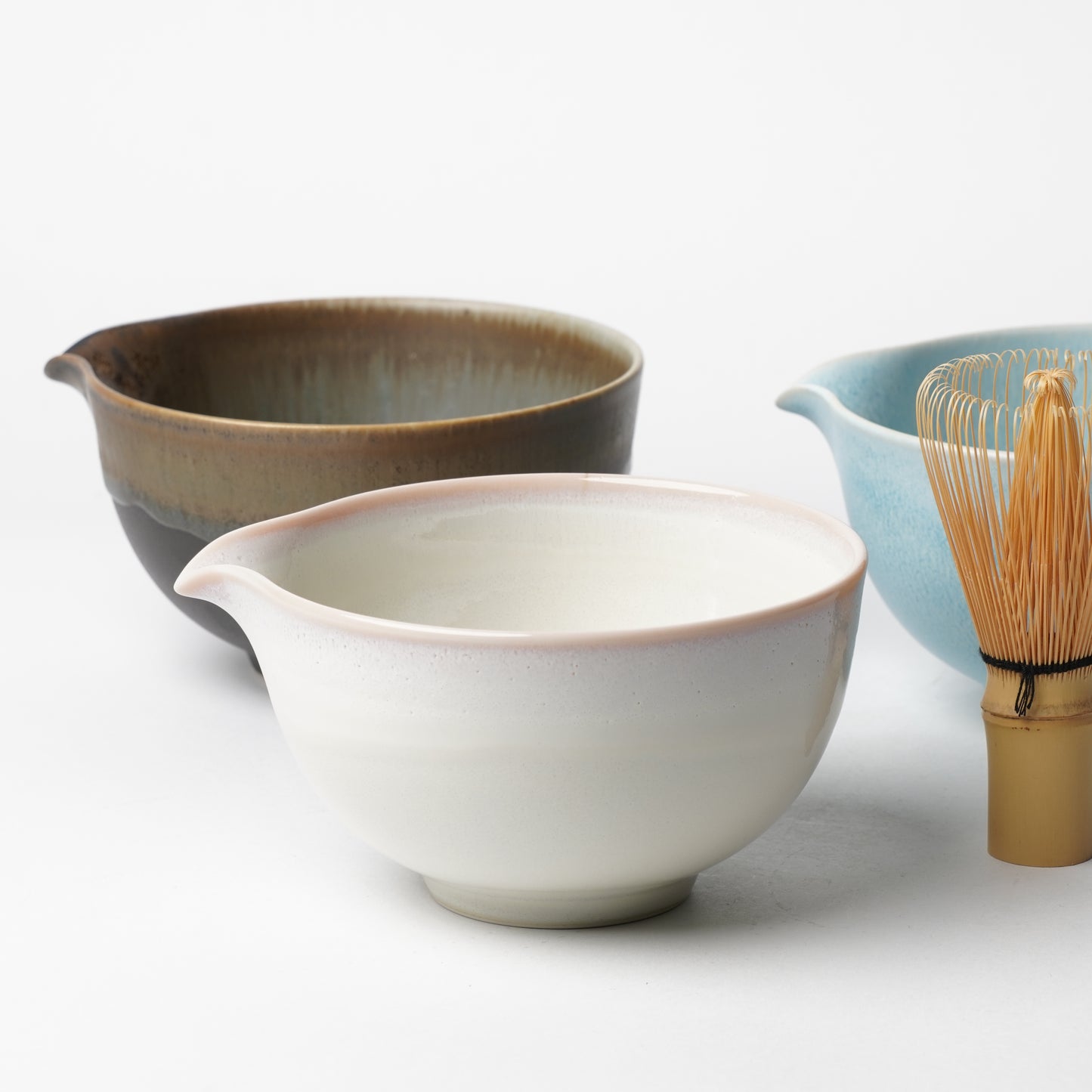 Spouted Matcha Bowl (Katakuchi) - Pink