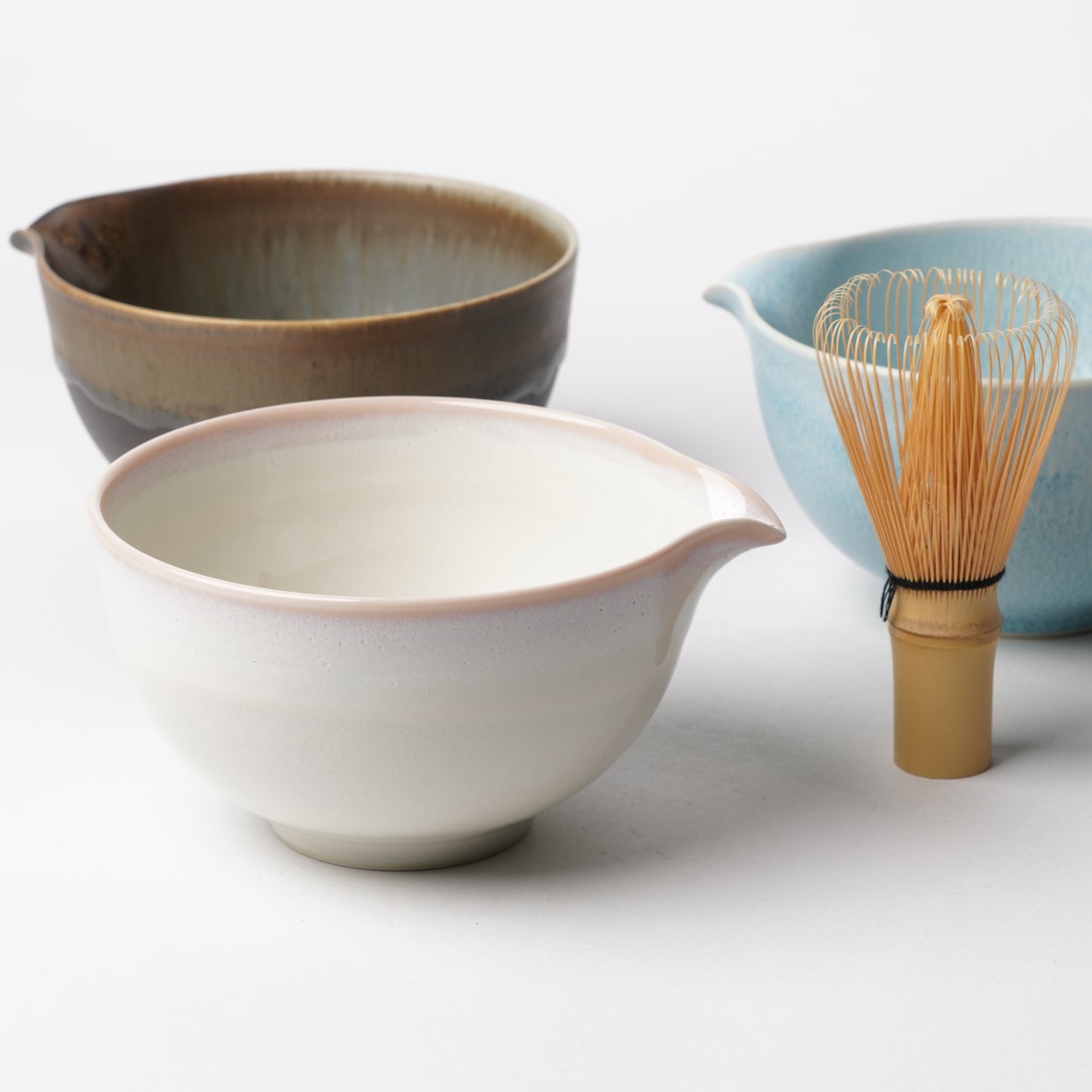 Spouted Matcha Bowl (Katakuchi) - Pink