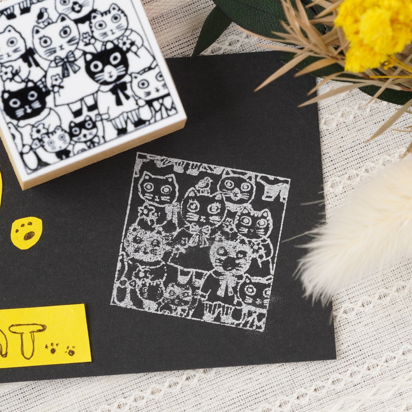 Gyugyuu Connecting Stamp - Cat Stamp