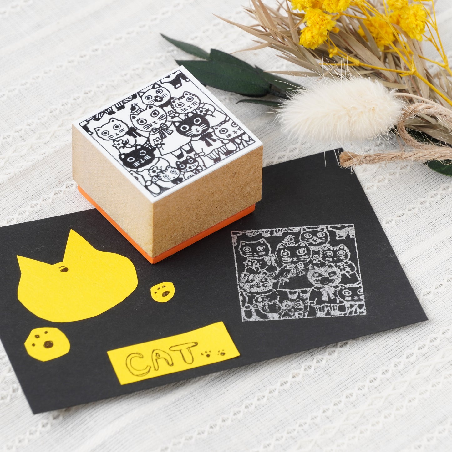 Gyugyuu Connecting Stamp - Cat Stamp