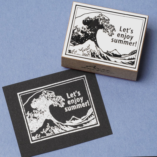 Famous Art Rubber Stamp – Japanese Paintings The great wave off Kanagawa stamp