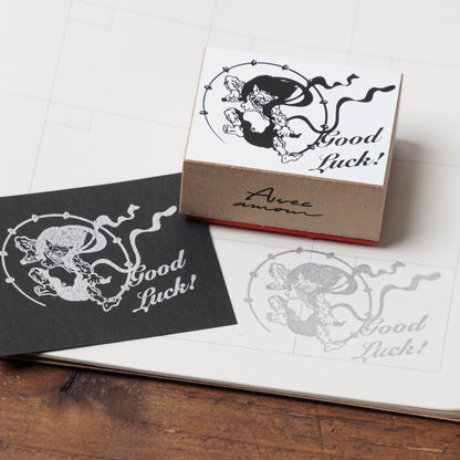Famous Art Rubber Stamp – Japanese Paintings The god of thunder