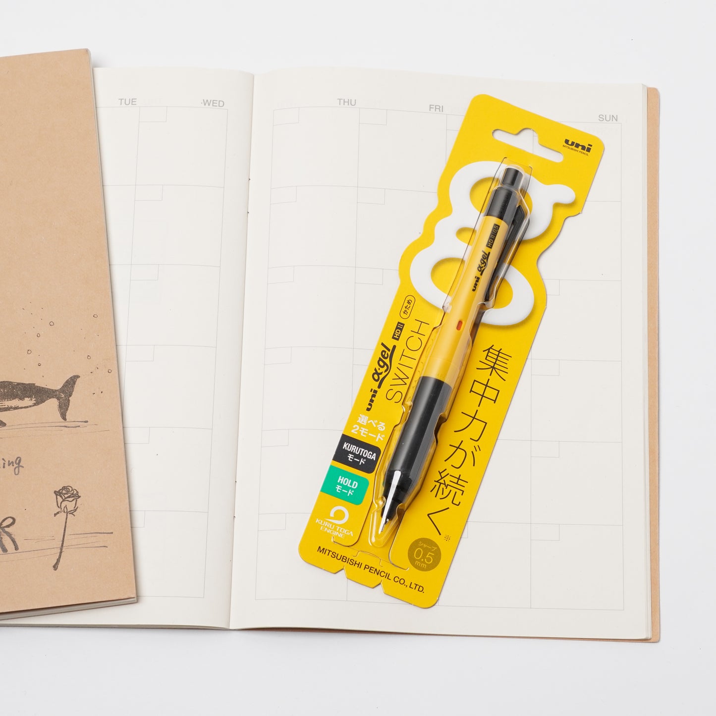 uni Alpha Gel Switch Mechanical Pencil 0.5mm - Yellow