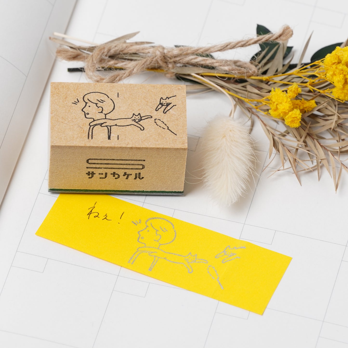Nicoma Message Stamp - Invitation Cat Stamp