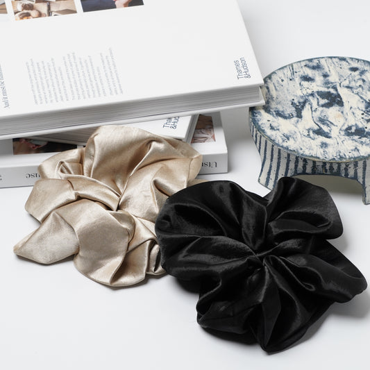 Satin Oversize Scrunchie - Soft Hair Tie Accessory