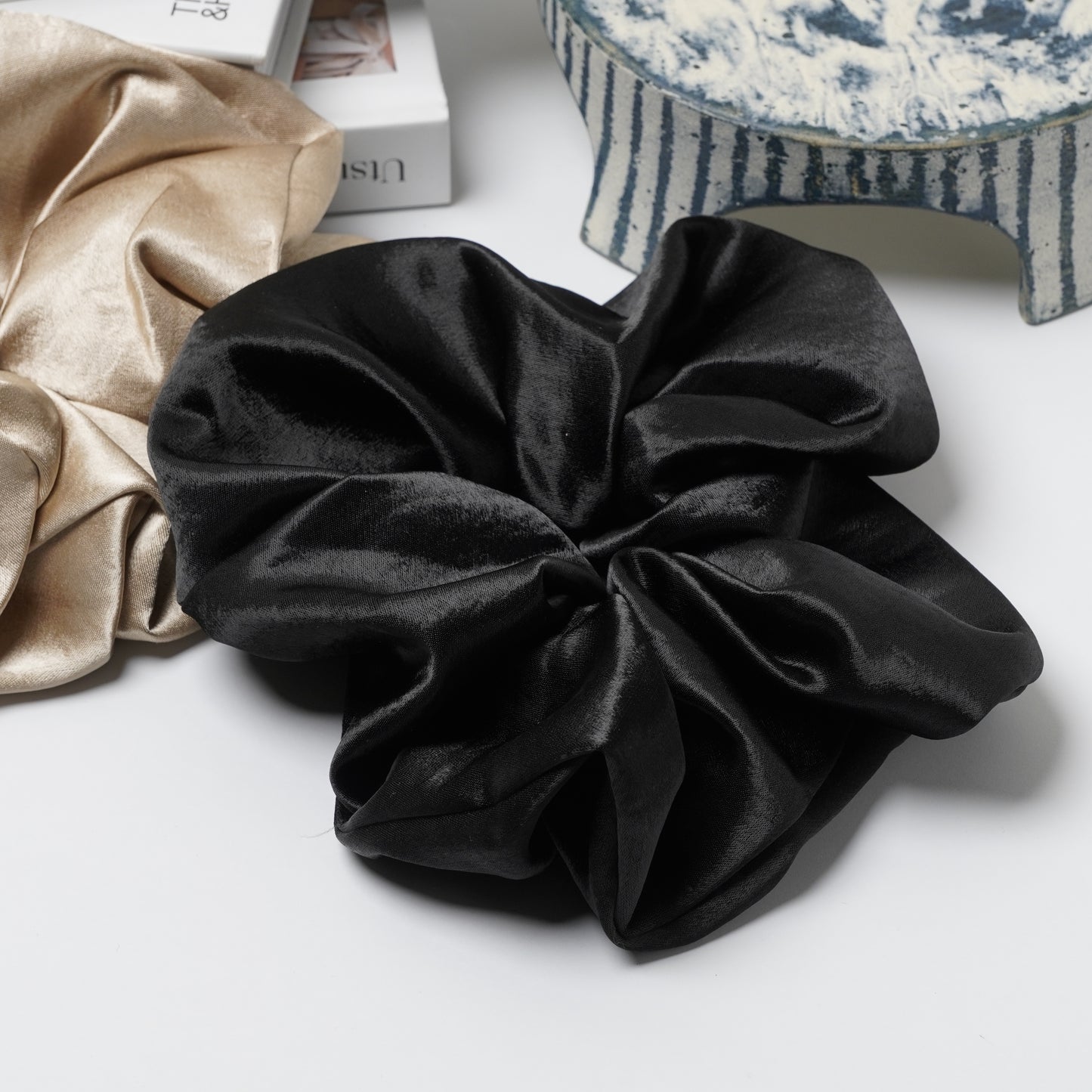 Satin Oversize Scrunchie - Soft Hair Tie Accessory