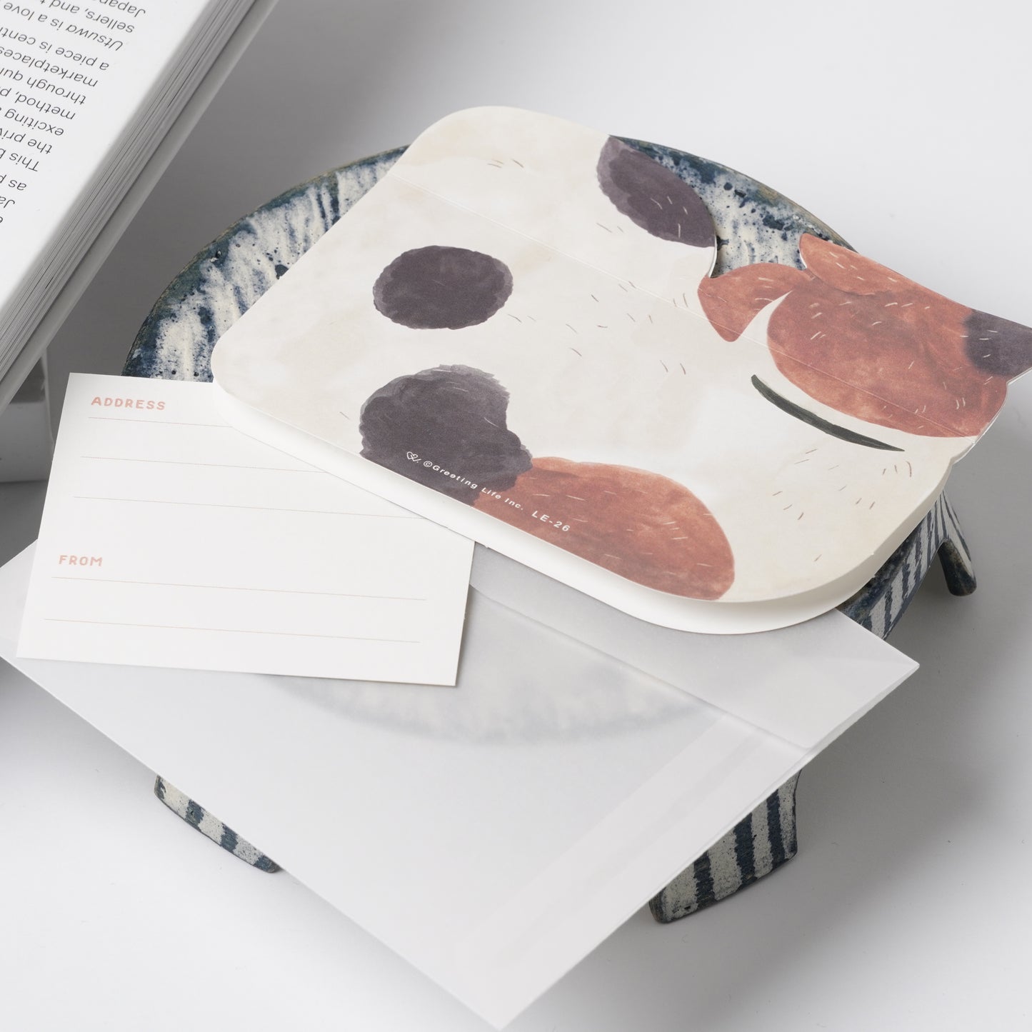 Birthday "Packed Cats" Greeting Card / Calico