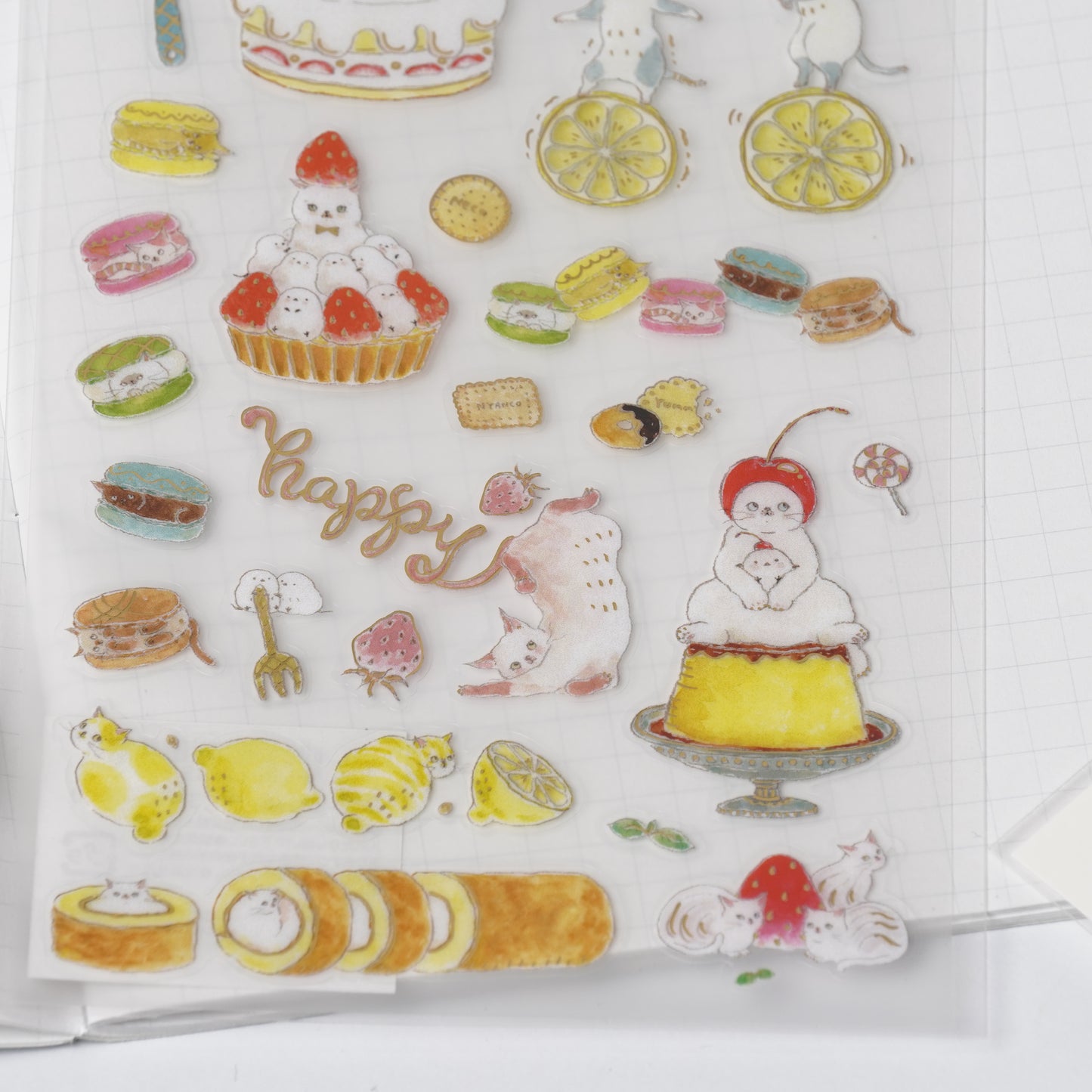 Tocoro Comugi Sticker Sheet - Reward Snack Cat