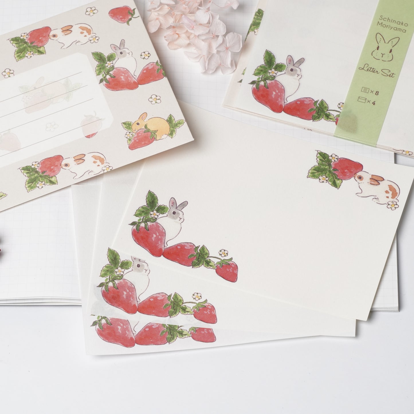 Letter Set Schinako Moriyama - Rabbit and Strawberry