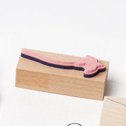Wood Stamp -Swallow