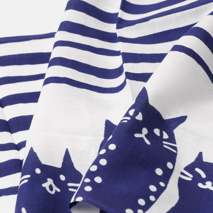 KAYA Striped Cat Tenugui Towel
