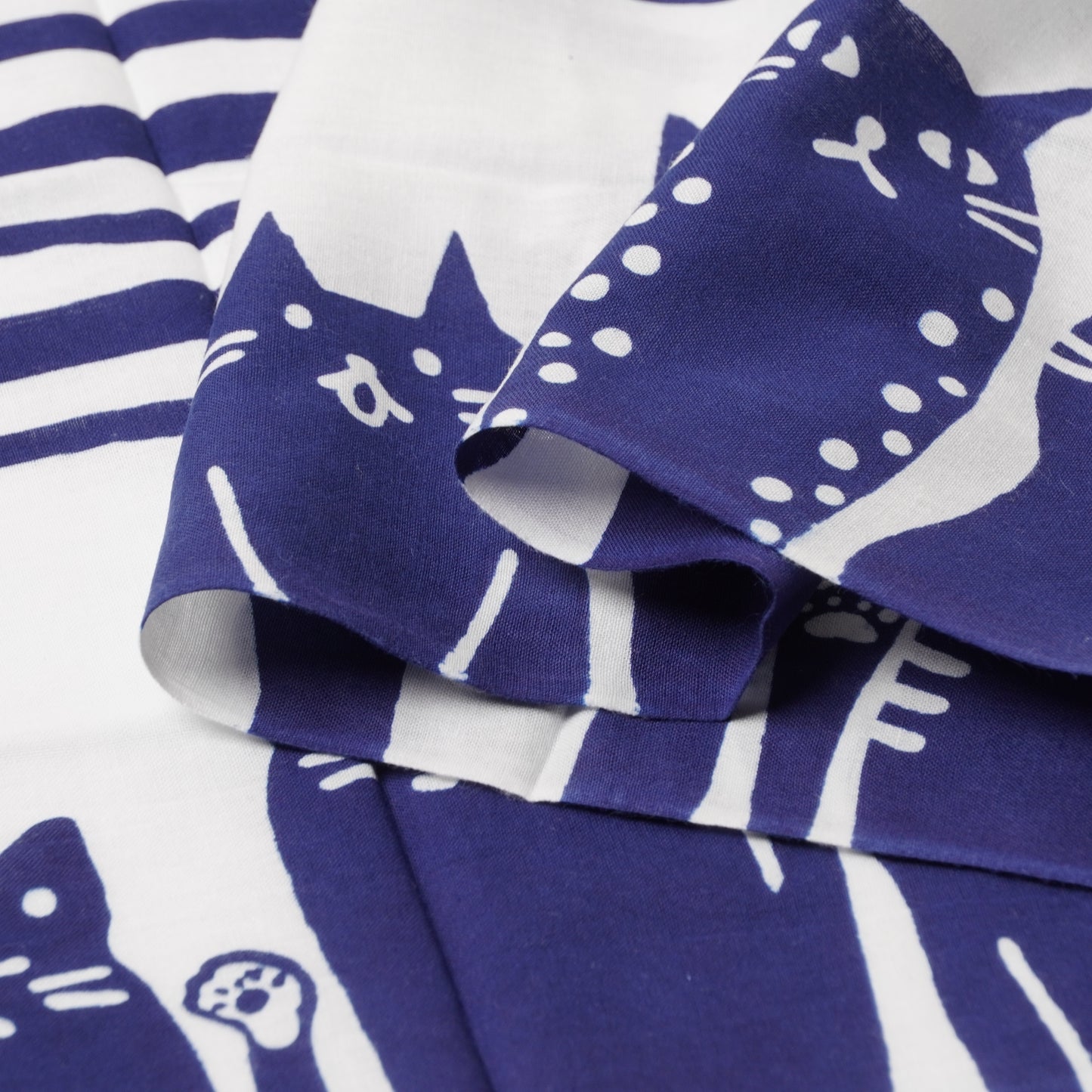 KAYA Striped Cat Tenugui Towel